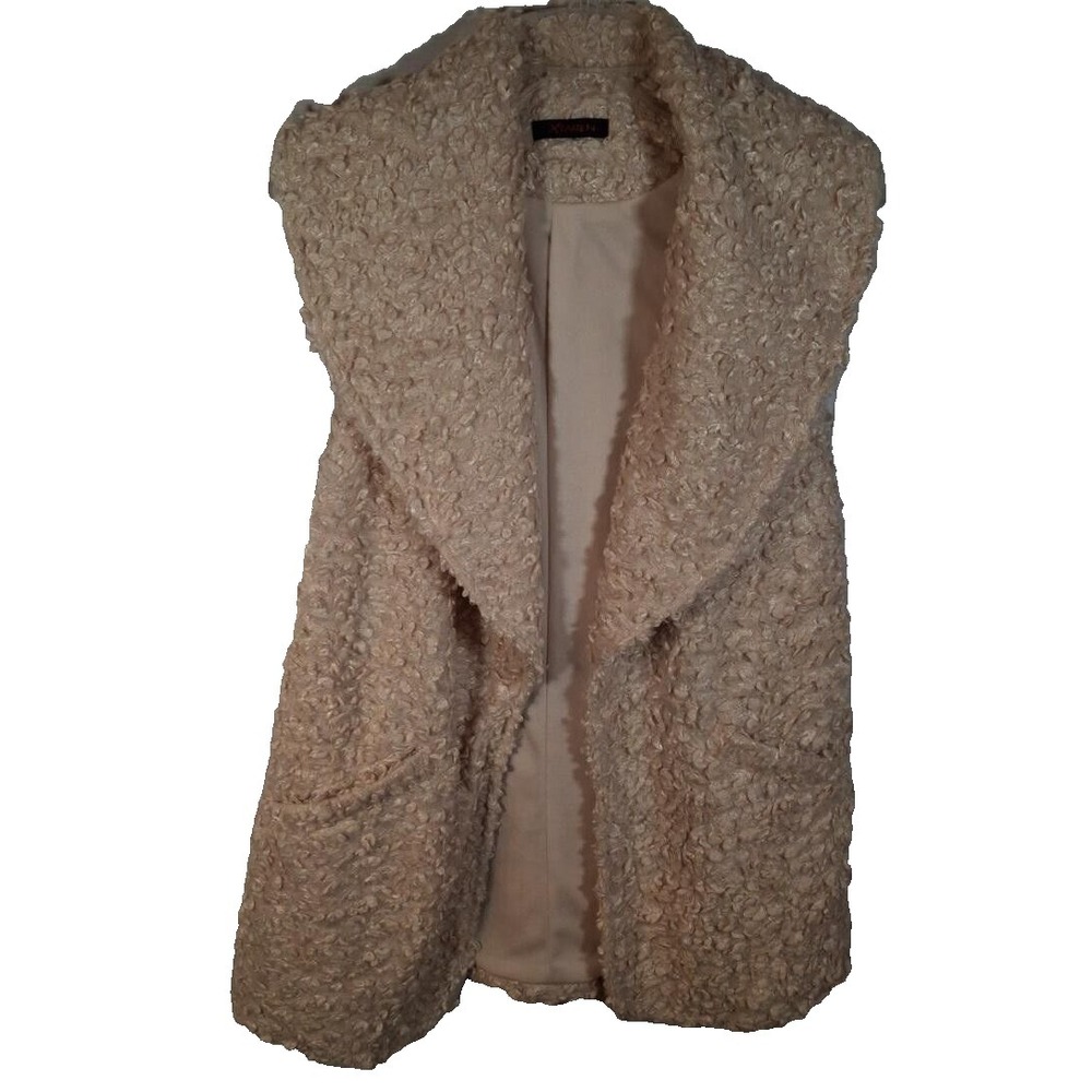 Xtaren Sheep Wool Inspired Vest Women's Size L RN #GA93928 Style‎ XA10259